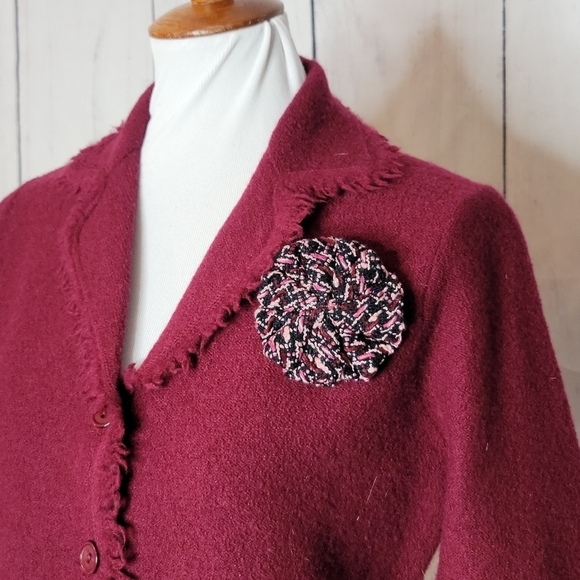 Vintage Nouveaux wool cardigan - Picture 3 of 8